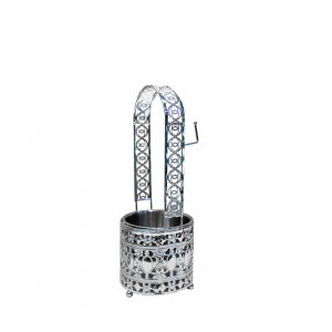 Carbonera plateada pequeña 11$