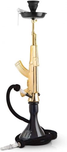 Imagen Narguile Mob Ak 47 gold black smokeit